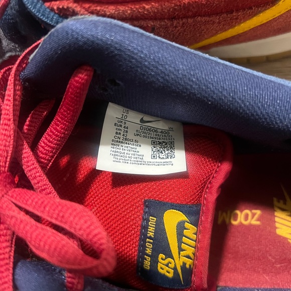 Nike Dunk Low Barcelona Men’s size 10 - Picture 11 of 13